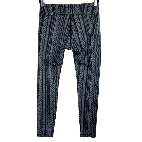 Calia by Carrie Underwood Chain Link Print Leggings Black Grey - Picture 3 of 11